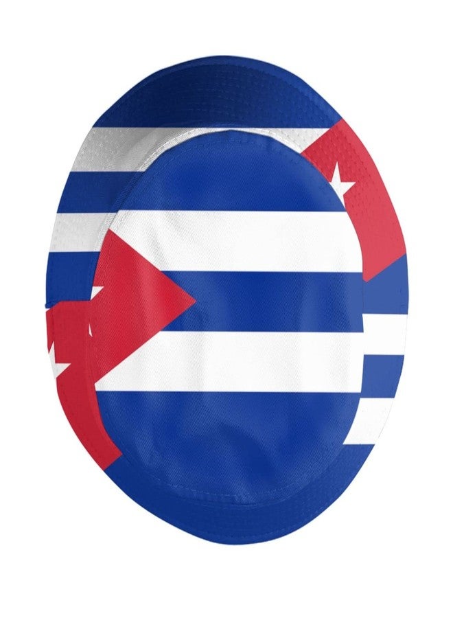 ASYG Cuba Flag Cuban Pride Bucket Hat Cute Flag Fisherman Hat Sun Protection Hat for Summer Outdoor Traveling - Image 4